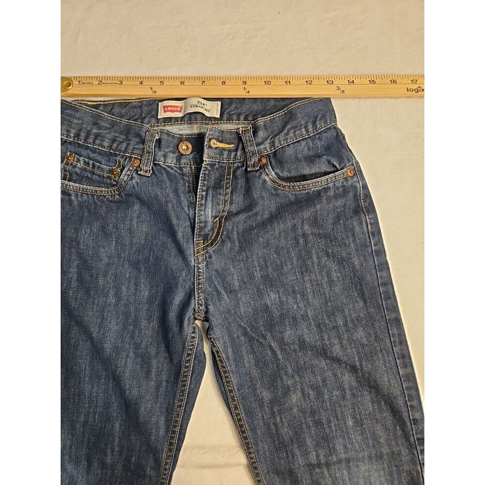 Levi's BOYS 514 SIZE 14 Regular 27x27 Straight Jeans Denim - Picture 5 of 11